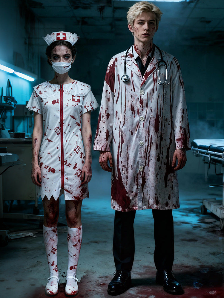 Bloodstained Doctor and Nurse Costumes
