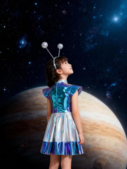 Kids' Iridescent Alien Costume Dress | Dress Set