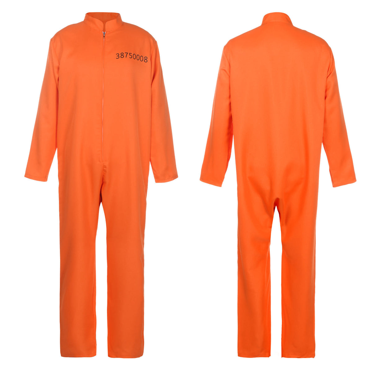 Orange Prisoner Costume | Number Print