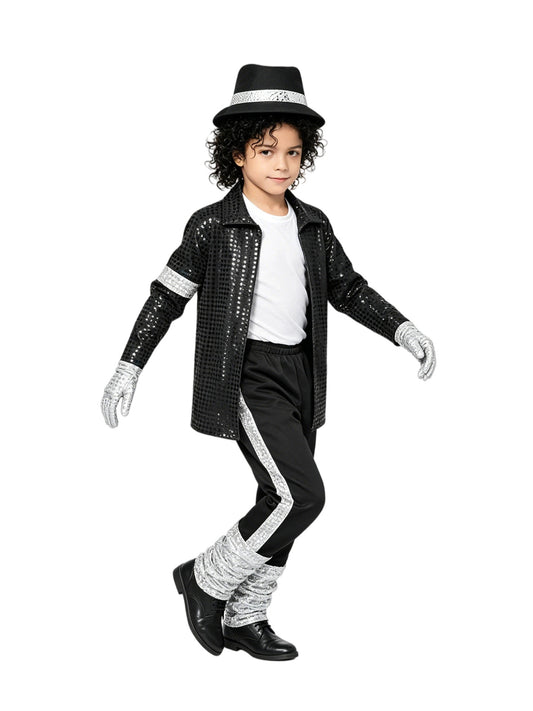 Kids' Sequined Pop Star Costume