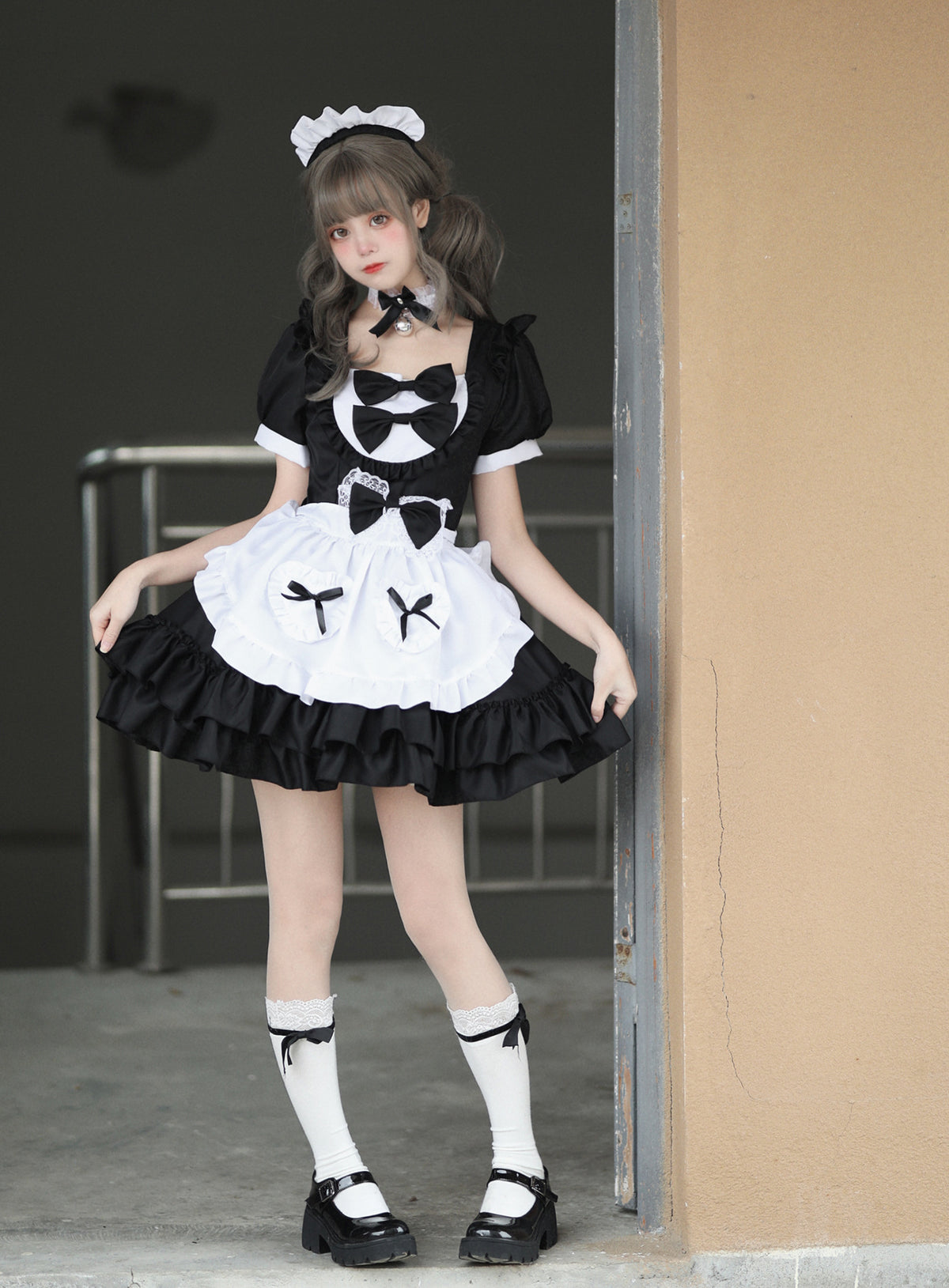 Lolita Maid Costume Set | Black