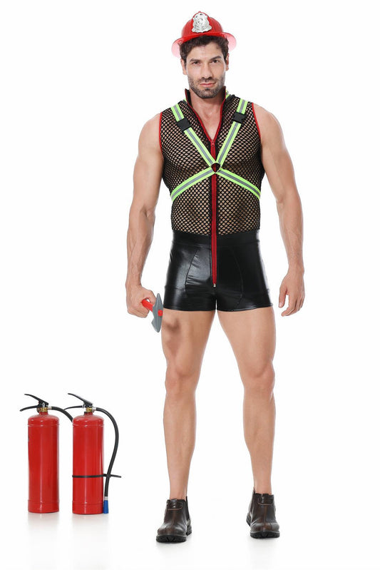 Men's Firefighter Costume Set