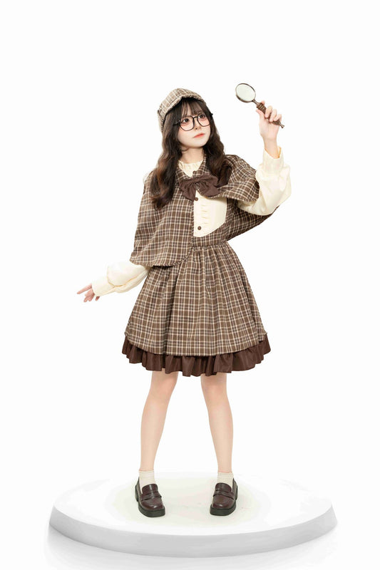 Plaid Detective Costume Set | Adult