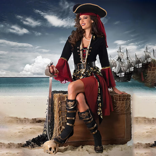 Red Pirate Captain Costume