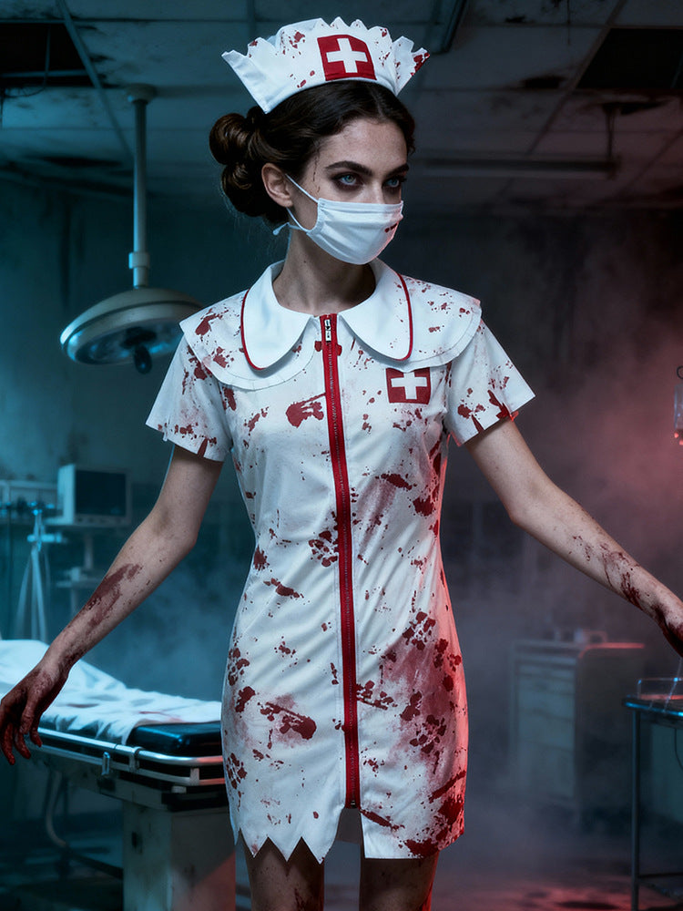 Bloodstained Doctor and Nurse Costumes | nurse set