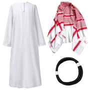 White Robe and Headscarf Costume