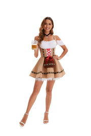 Oktoberfest Beer Girl Costume Dress 