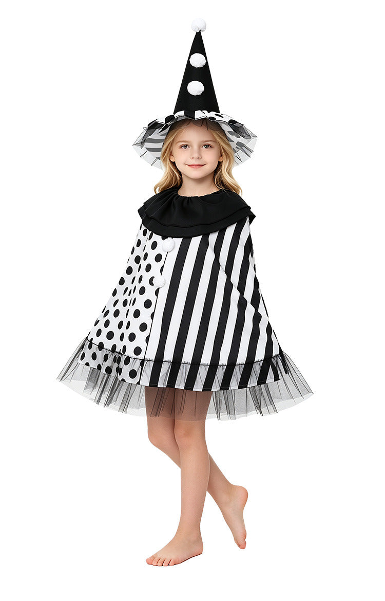 Witch Jester Cape and Hat Set | Kids