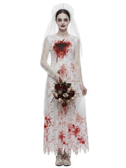Bloodstained Bride Costume Dress | Long Dress