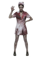 Zombie Nurse Costume Dress | white