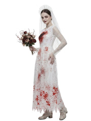 Bloodstained Bride Costume Dress | Long Dress