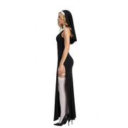 Gothic Nun Costume Dress Set
