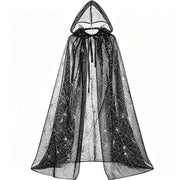 Halloween Hooded Sheer Costume Cape 
