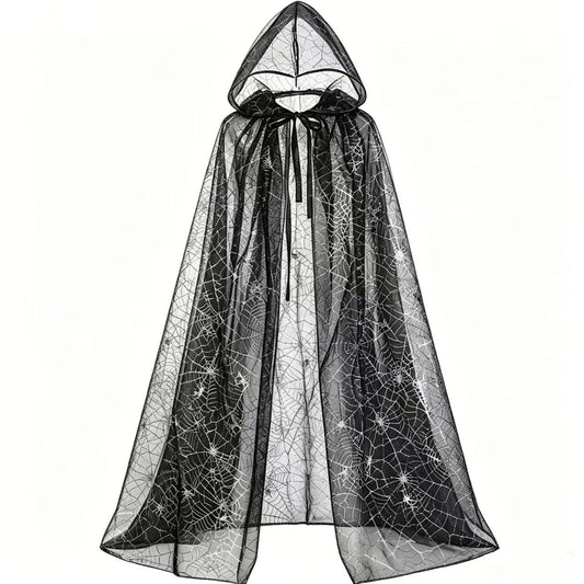 Halloween Hooded Sheer Costume Cape 
