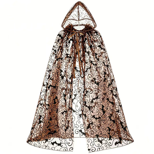 Halloween Hooded Sheer Costume Cape 
