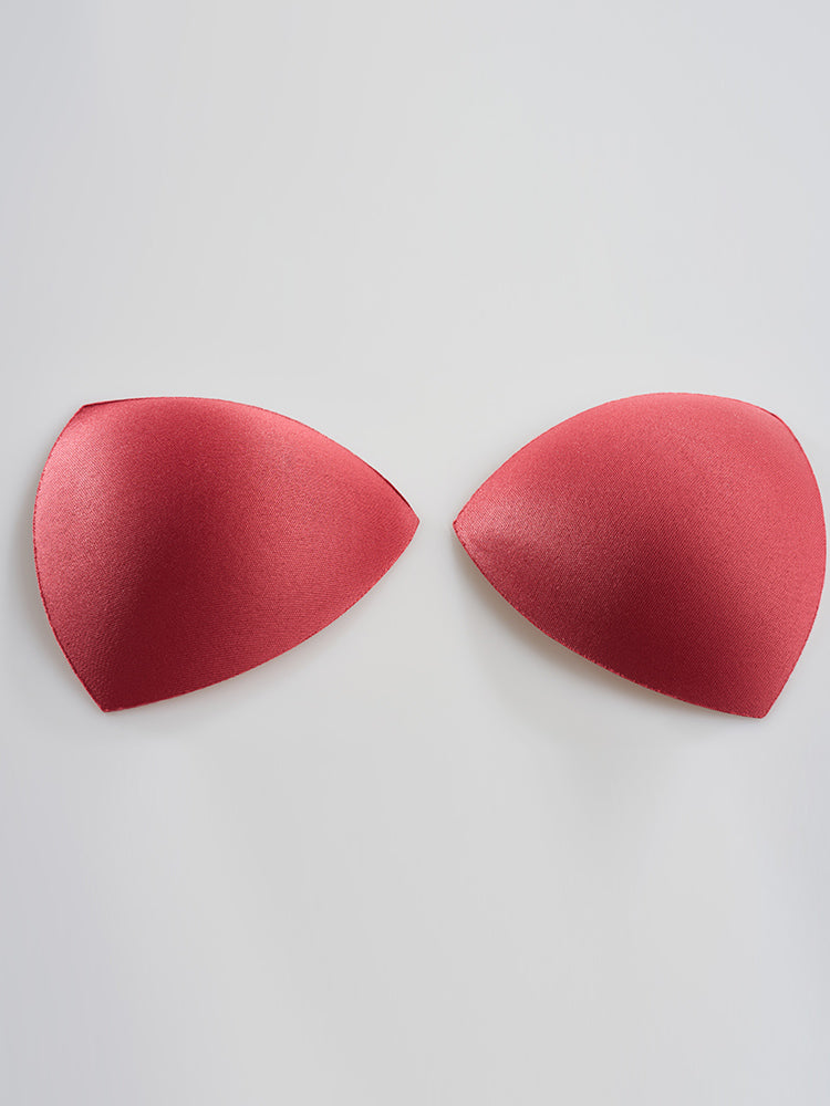 Triangle Foam Bra Pad Inserts | Red