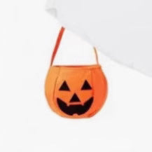 Ghost Hooded Cape Costume | Pumpkin Bag Detail