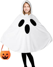 Ghost Hooded Cape Costume | Child Ghost