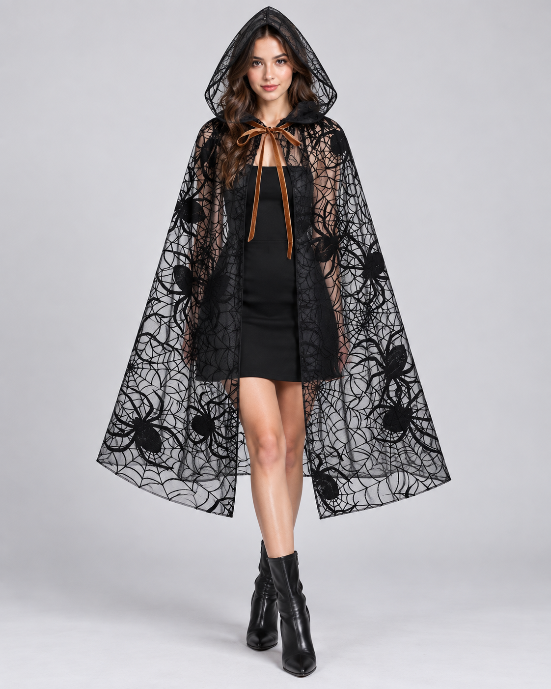 Halloween Hooded Sheer Costume Cape 