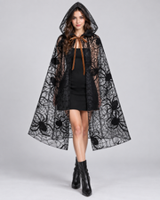 Halloween Hooded Sheer Costume Cape 