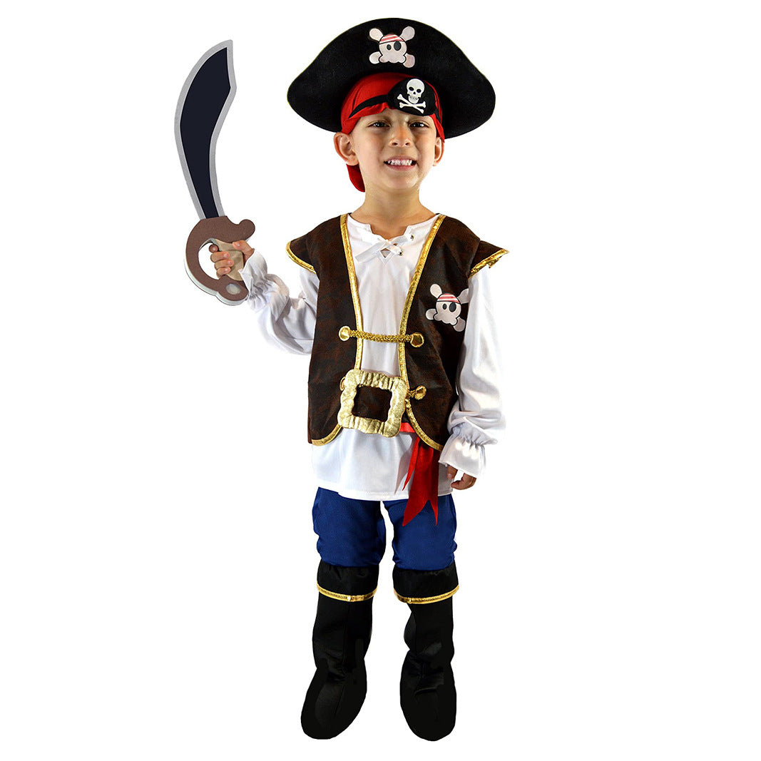 Kids Pirate Captain Costume Set