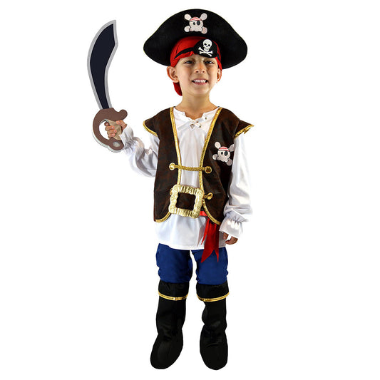 Kids Pirate Captain Costume Set