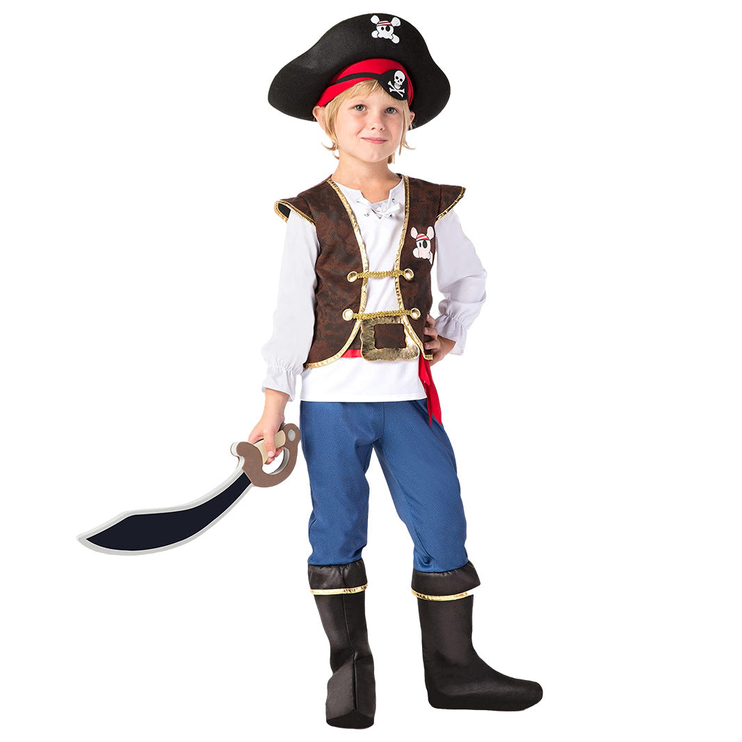 Kids Pirate Captain Costume Set