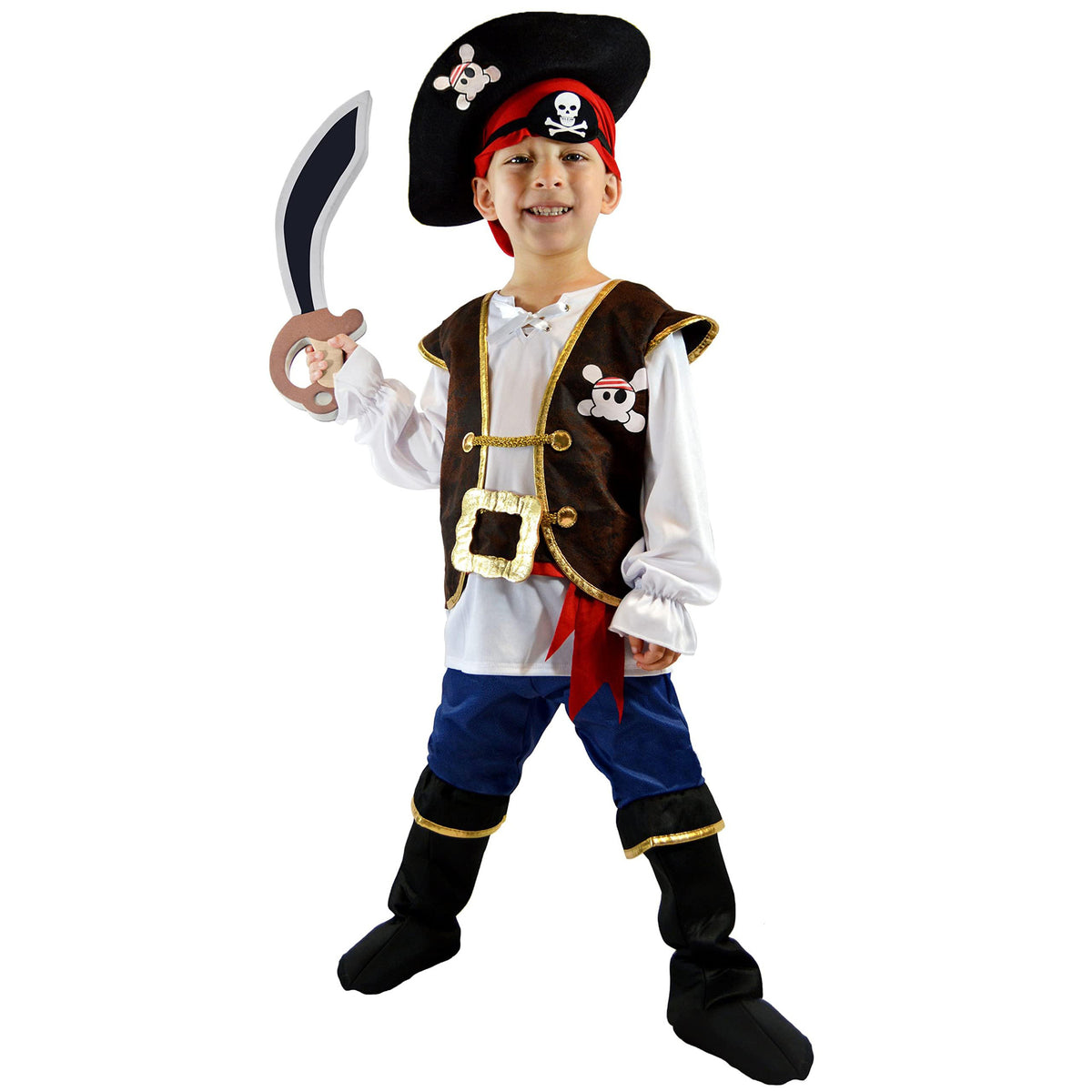 Kids Pirate Captain Costume Set