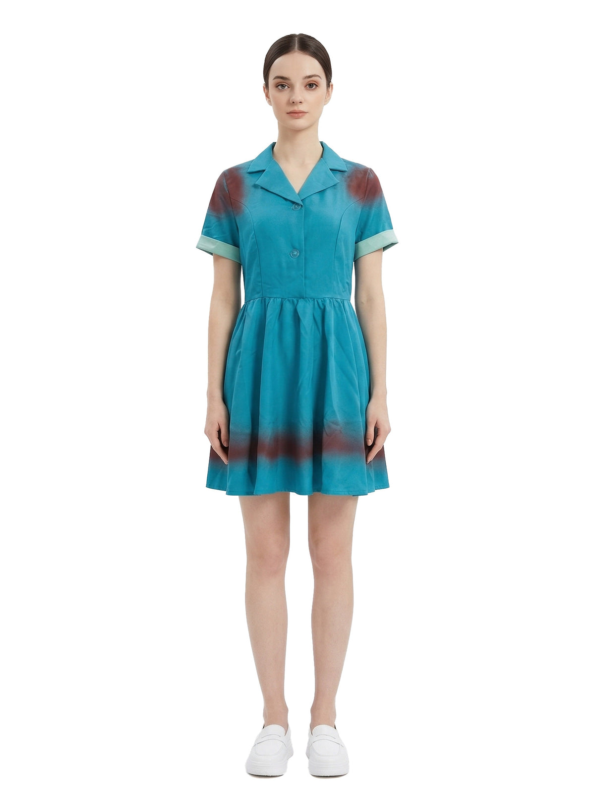 Zombie Nurse Costume Dress | Blue