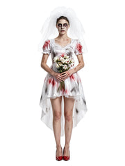 Bloodstained Bride Costume Dress | High-Low Dress