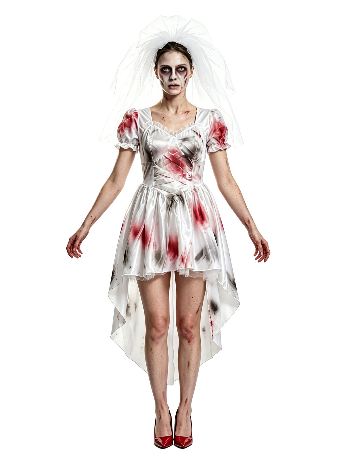 Bloodstained Bride Costume Dress | High-Low Dress