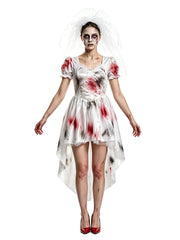 Bloodstained Bride Costume Dress | High-Low Dress