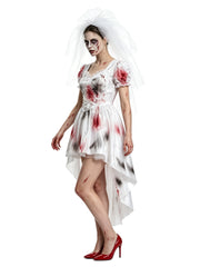 Bloodstained Bride Costume Dress | High-Low Dress