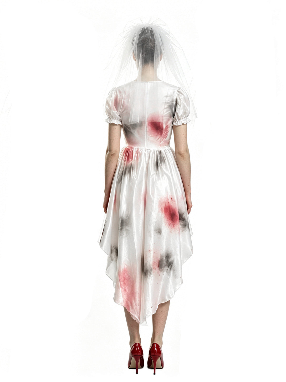 Bloodstained Bride Costume Dress | High-Low Dress