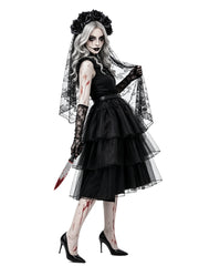 Black Tiered Ghost Bride Costume
