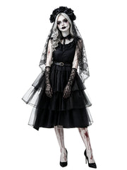 Black Tiered Ghost Bride Costume