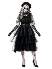 Black Tiered Ghost Bride Costume