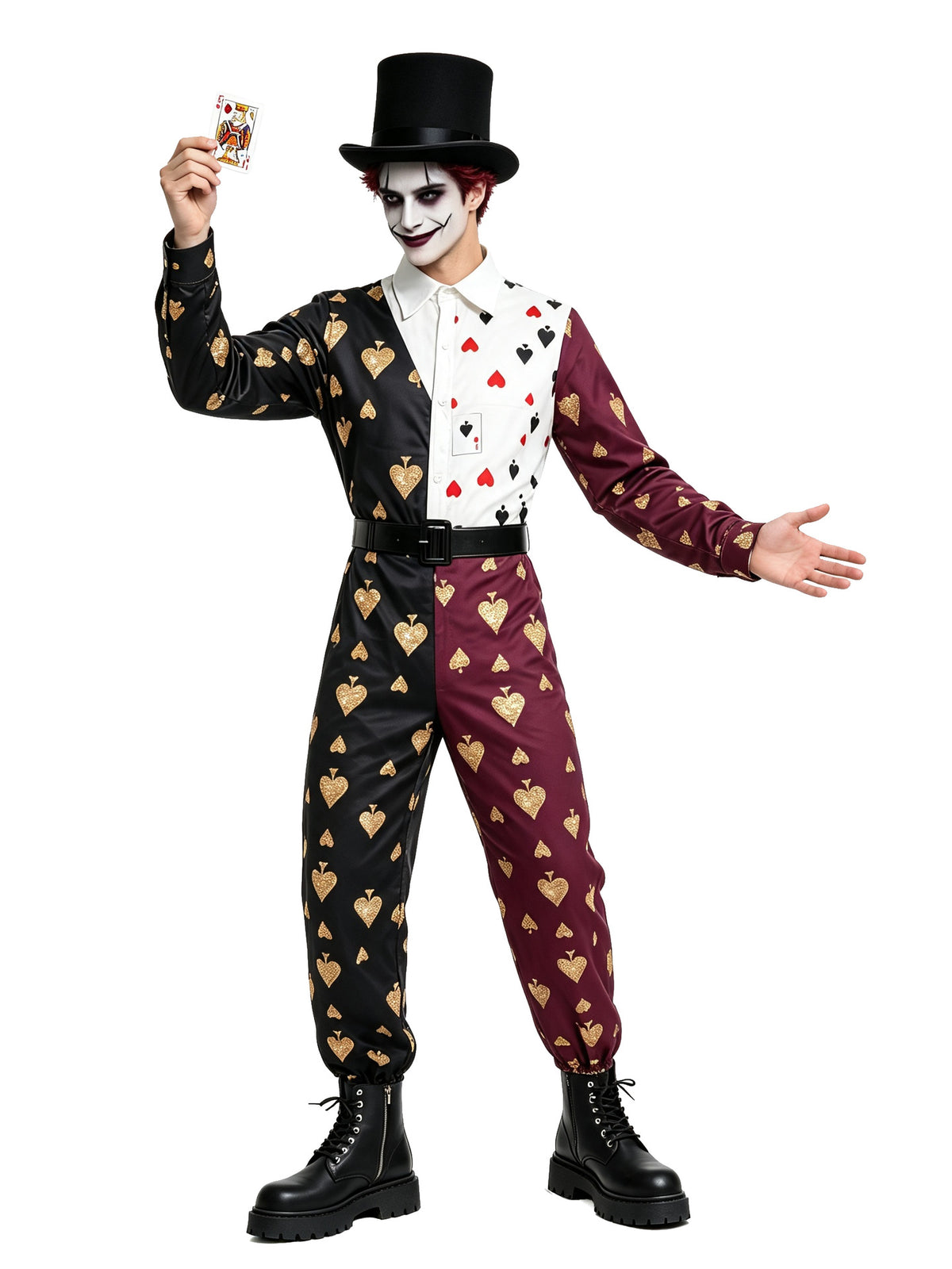 Playing Card Circus Jumpsuit | Men's Costume