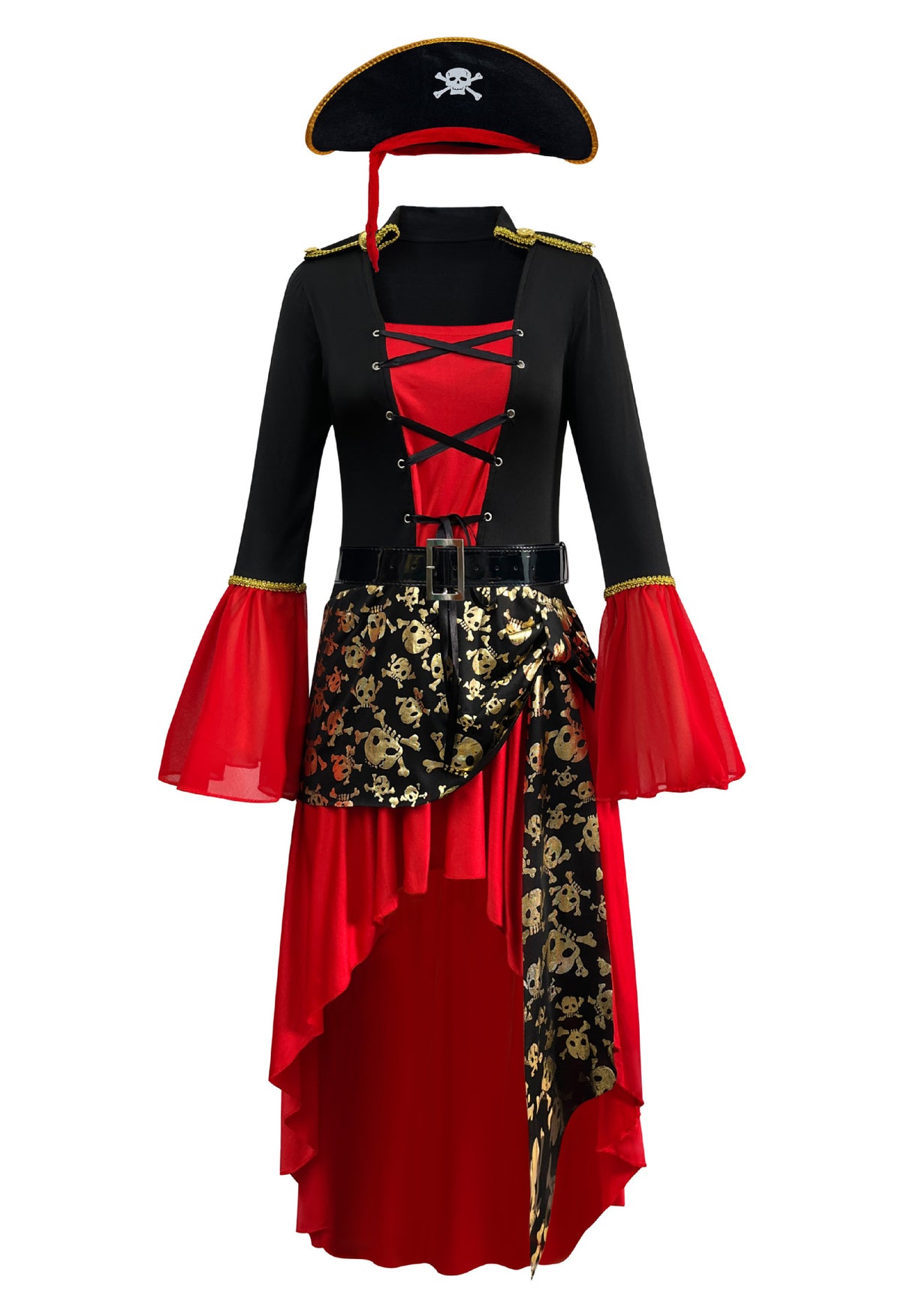 Red Pirate Captain Costume