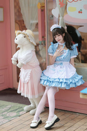Lolita Maid Costume Set | Light Blue