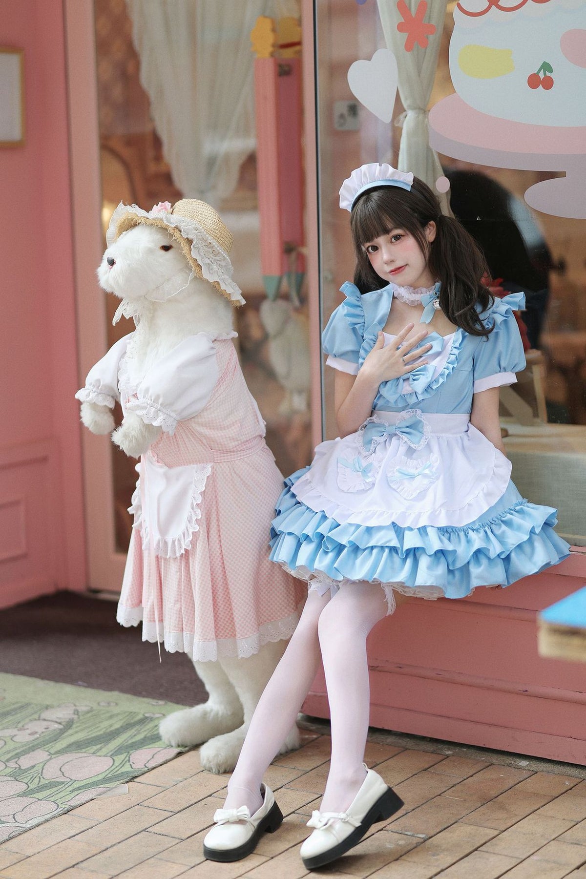 Lolita Maid Costume Set | Light Blue