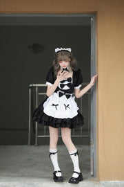 Lolita Maid Costume Set | Black
