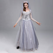 Gray Ghost Bride Costume