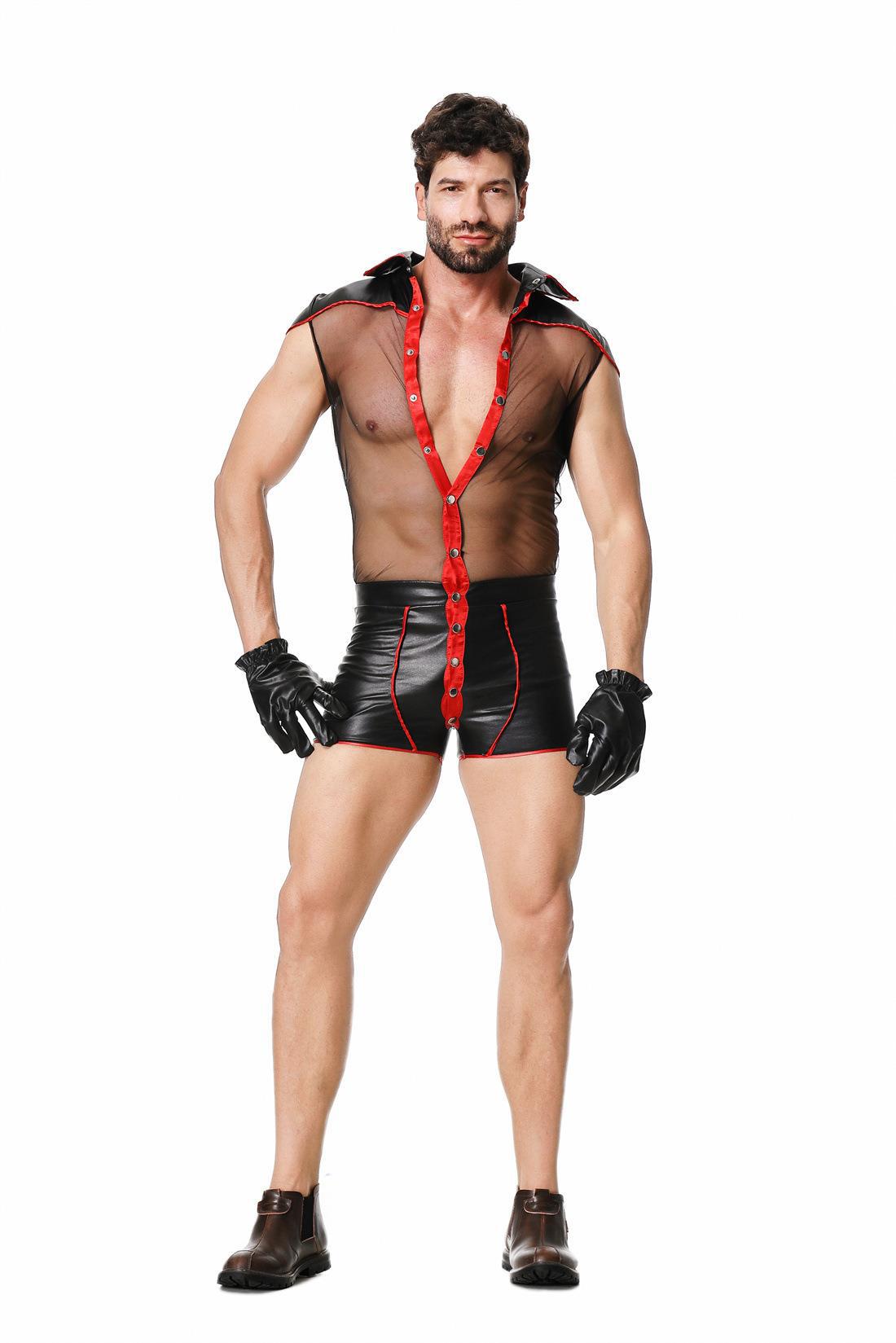 Men's Sheer Doctor Costume Romper