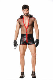 Men's Sheer Doctor Costume Romper
