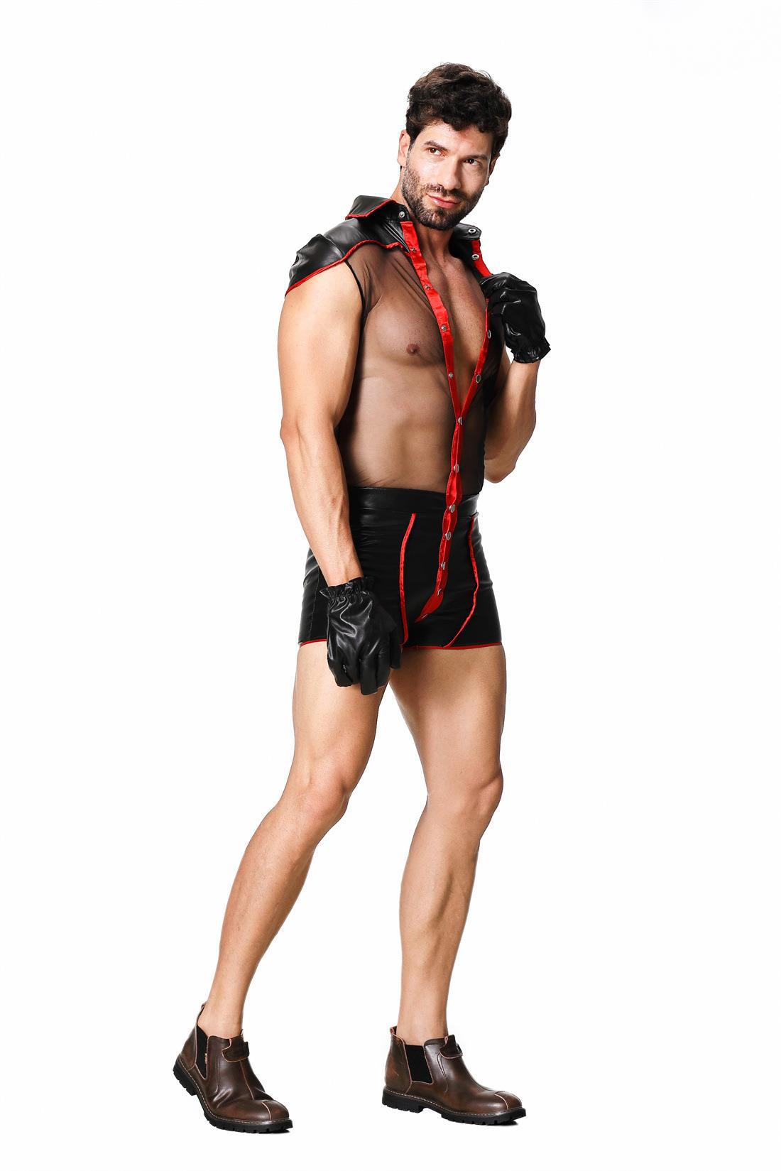 Men's Sheer Doctor Costume Romper