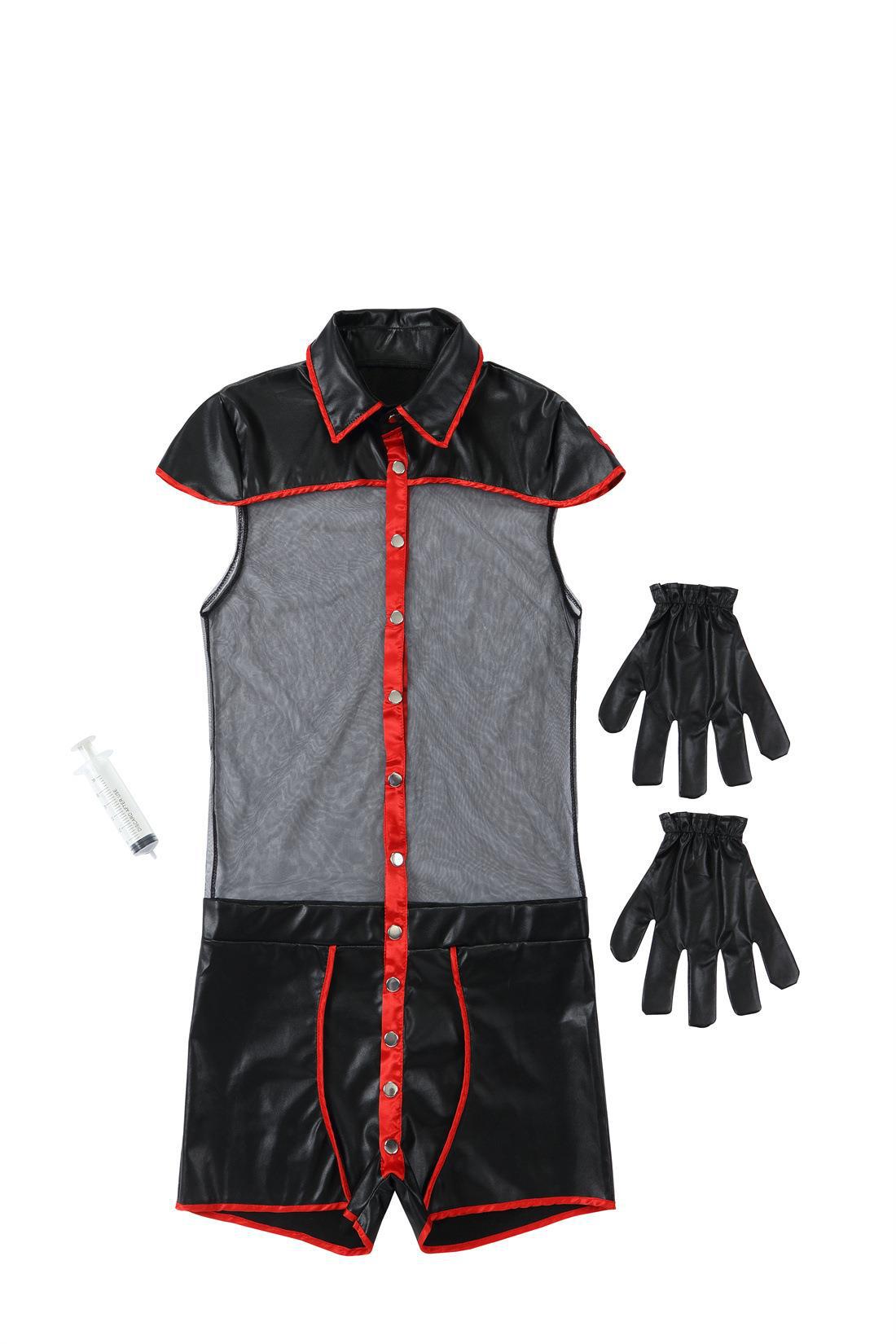 Men's Sheer Doctor Costume Romper