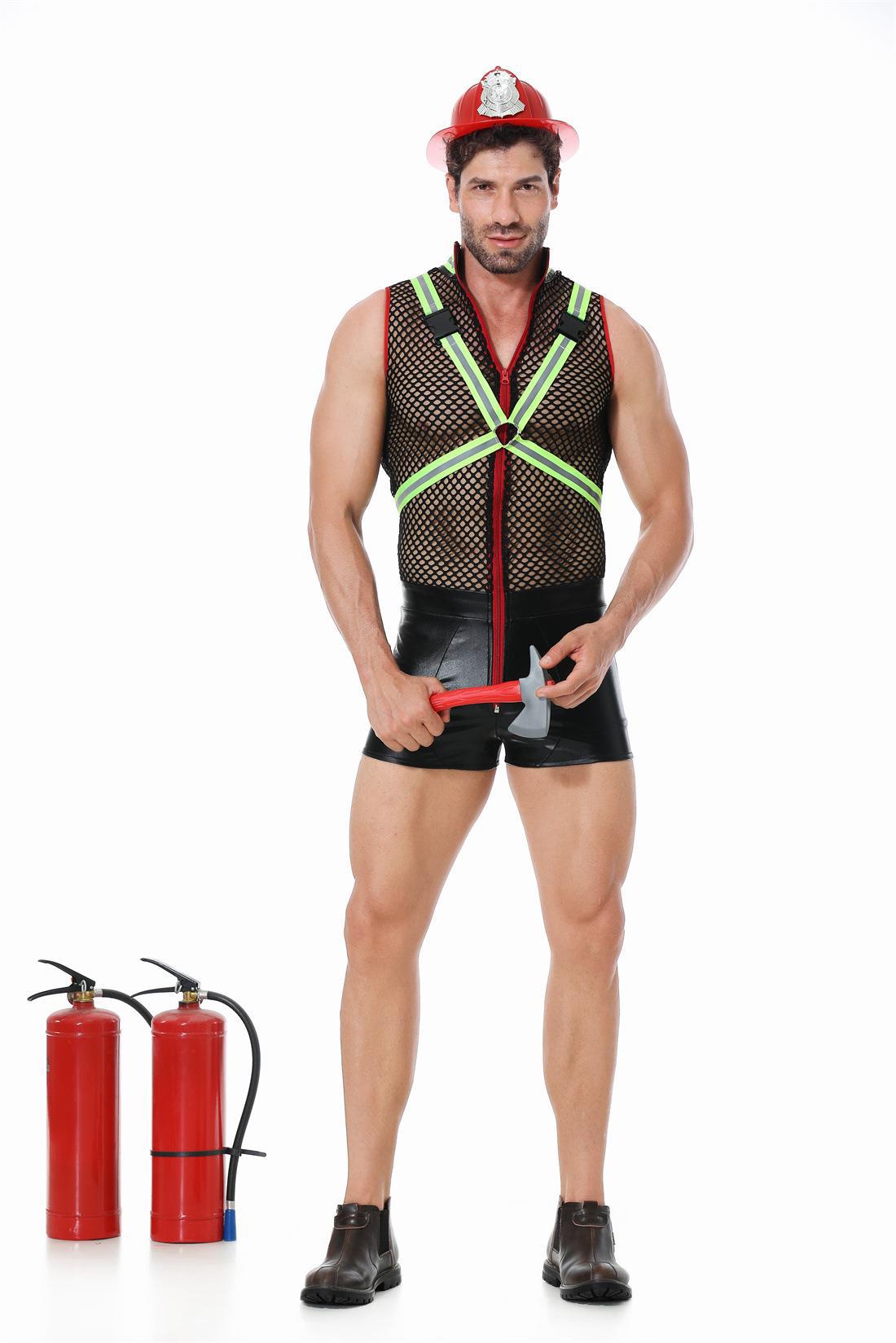 Men's Firefighter Costume Set