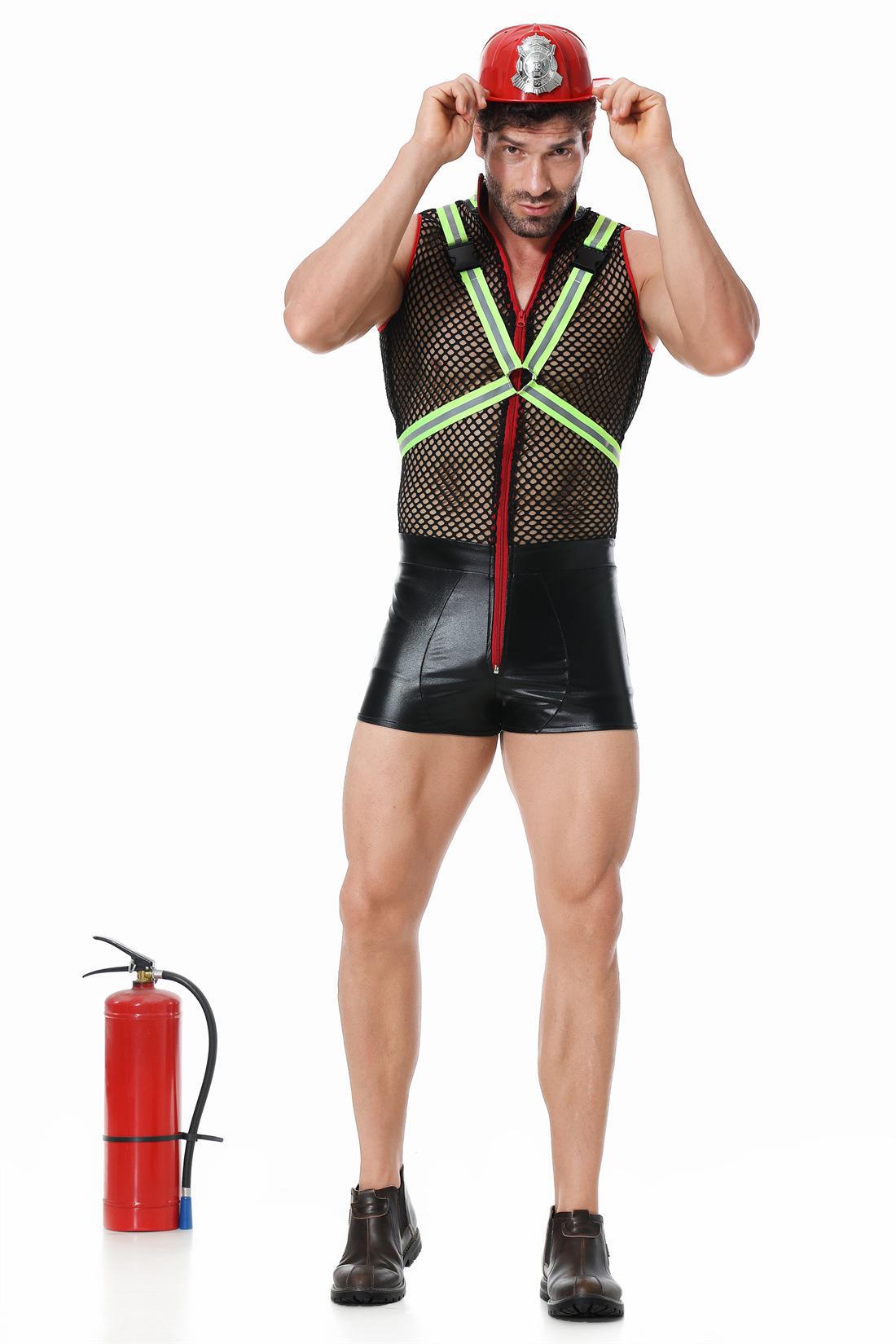Men's Firefighter Costume Set