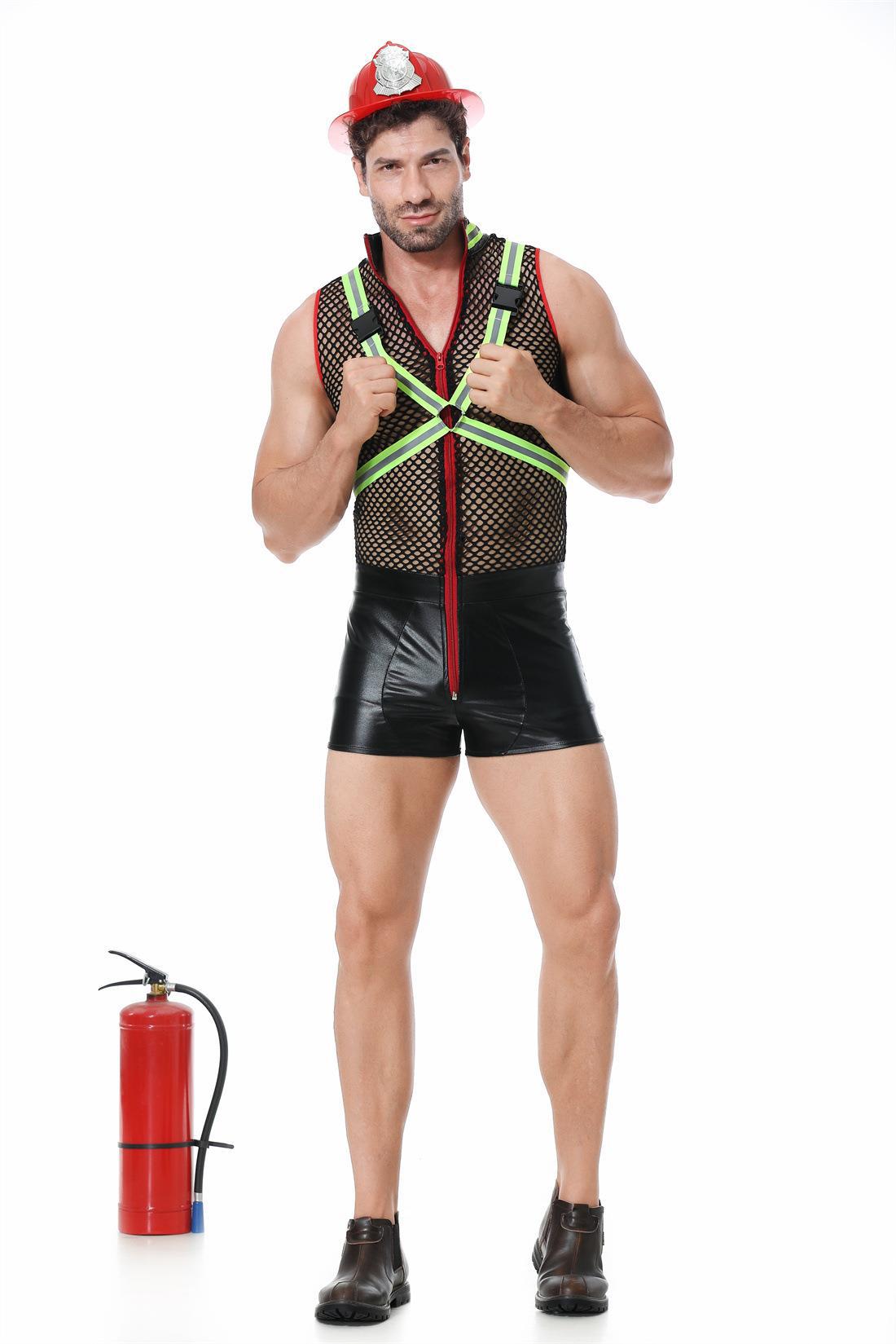 Men's Firefighter Costume Set